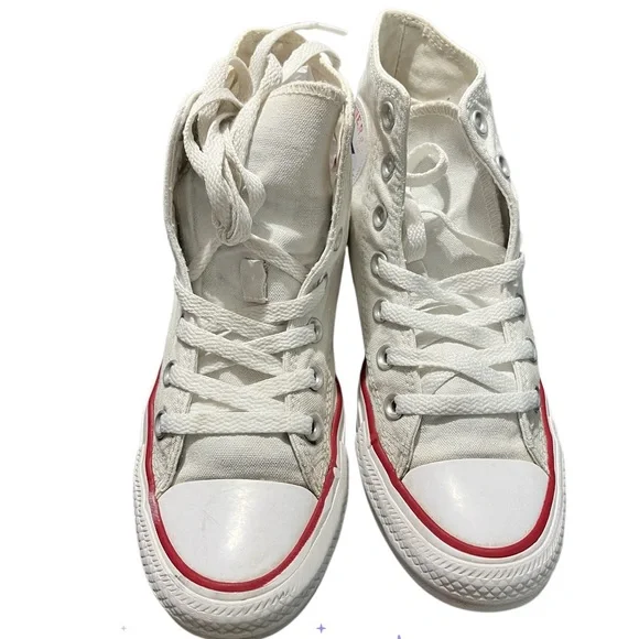 Converse White High-Top Sneakers - Picture 2 of 8